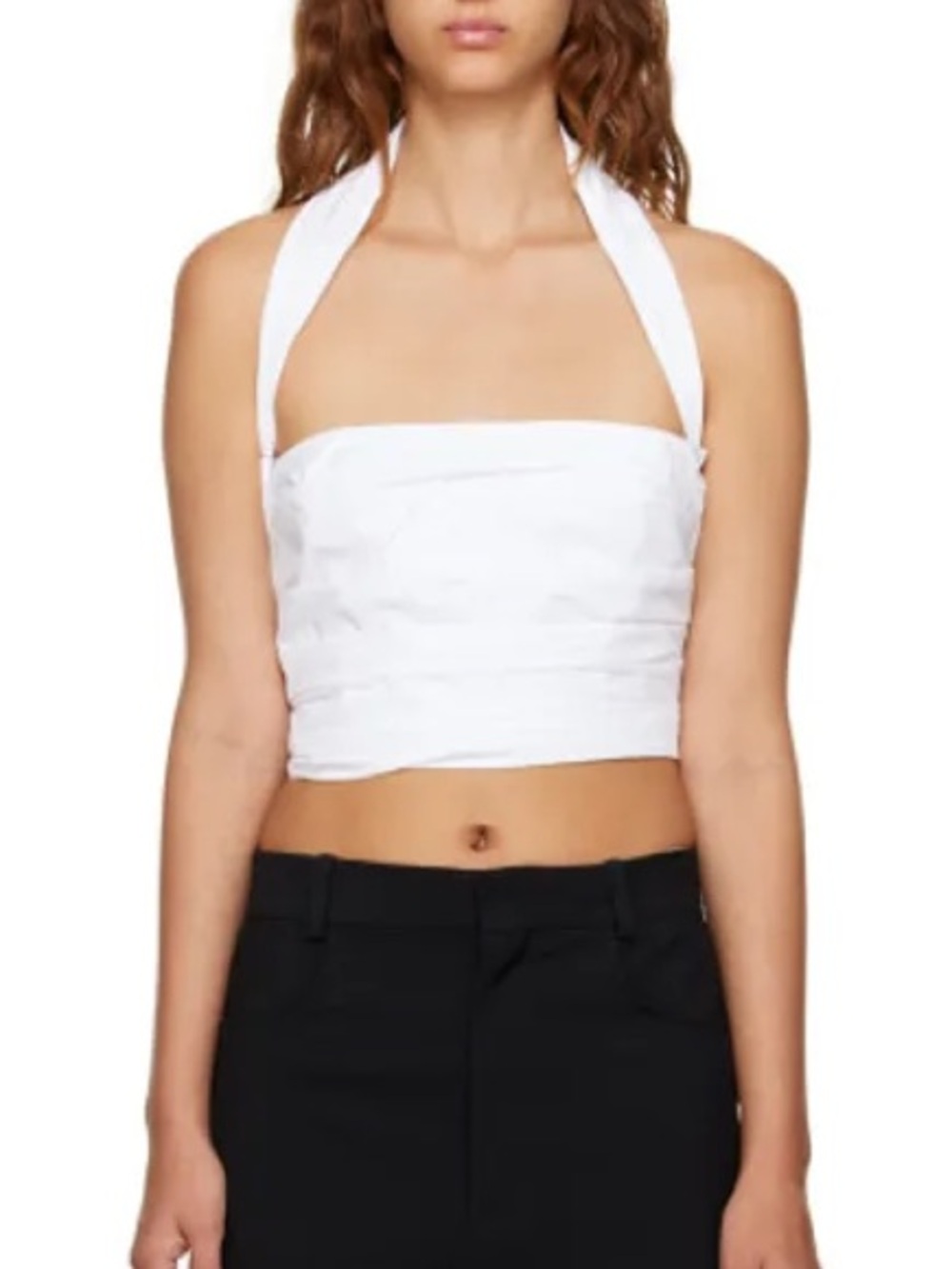 Jacquemus White Le Papier ‘Le Haut Amidu’ Halter Top